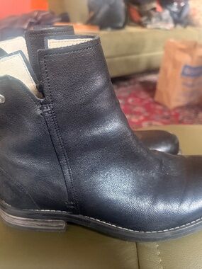 Sneaky Steve, supple, black leather boots 37